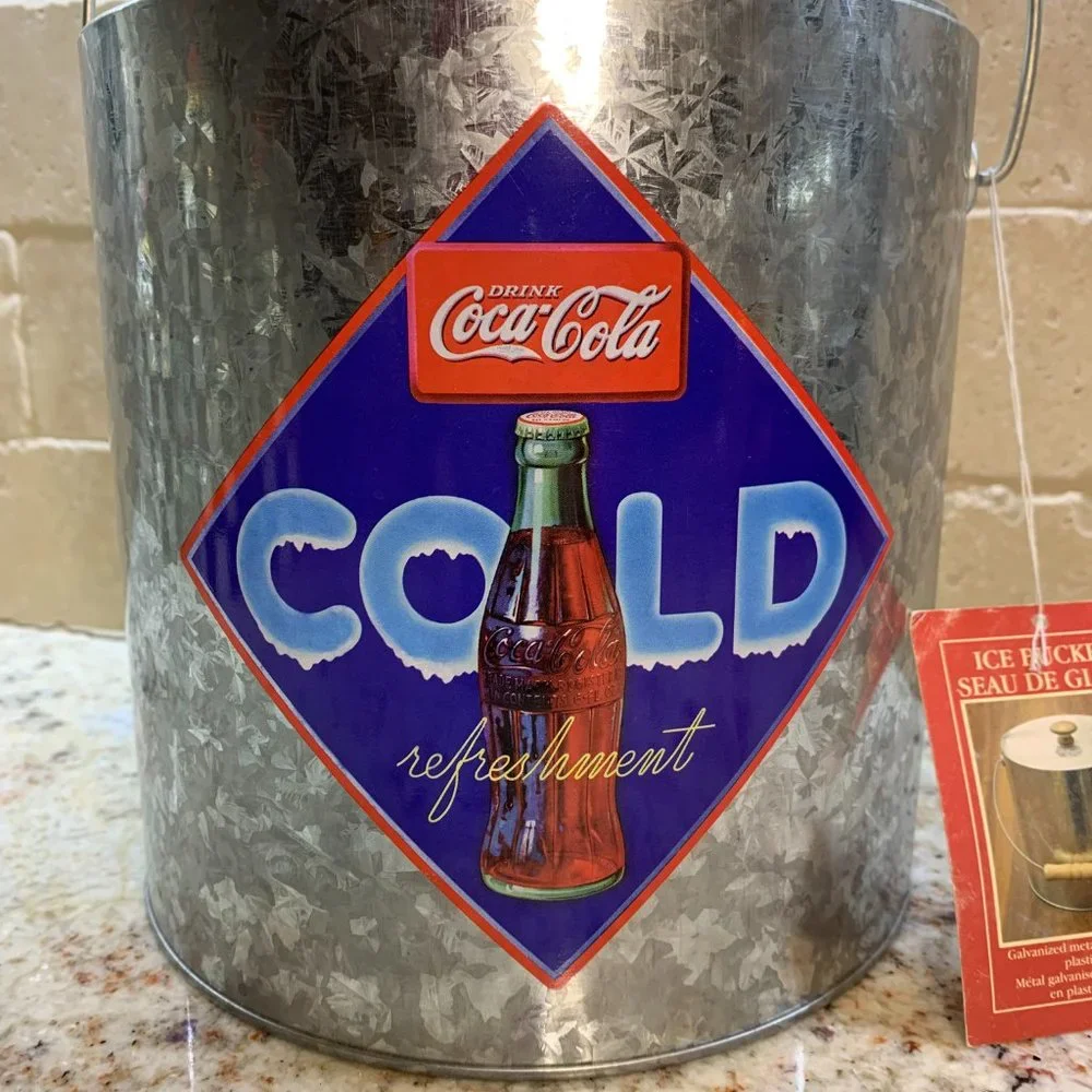 Coca-Cola COKE Ice Bucket Galvanized